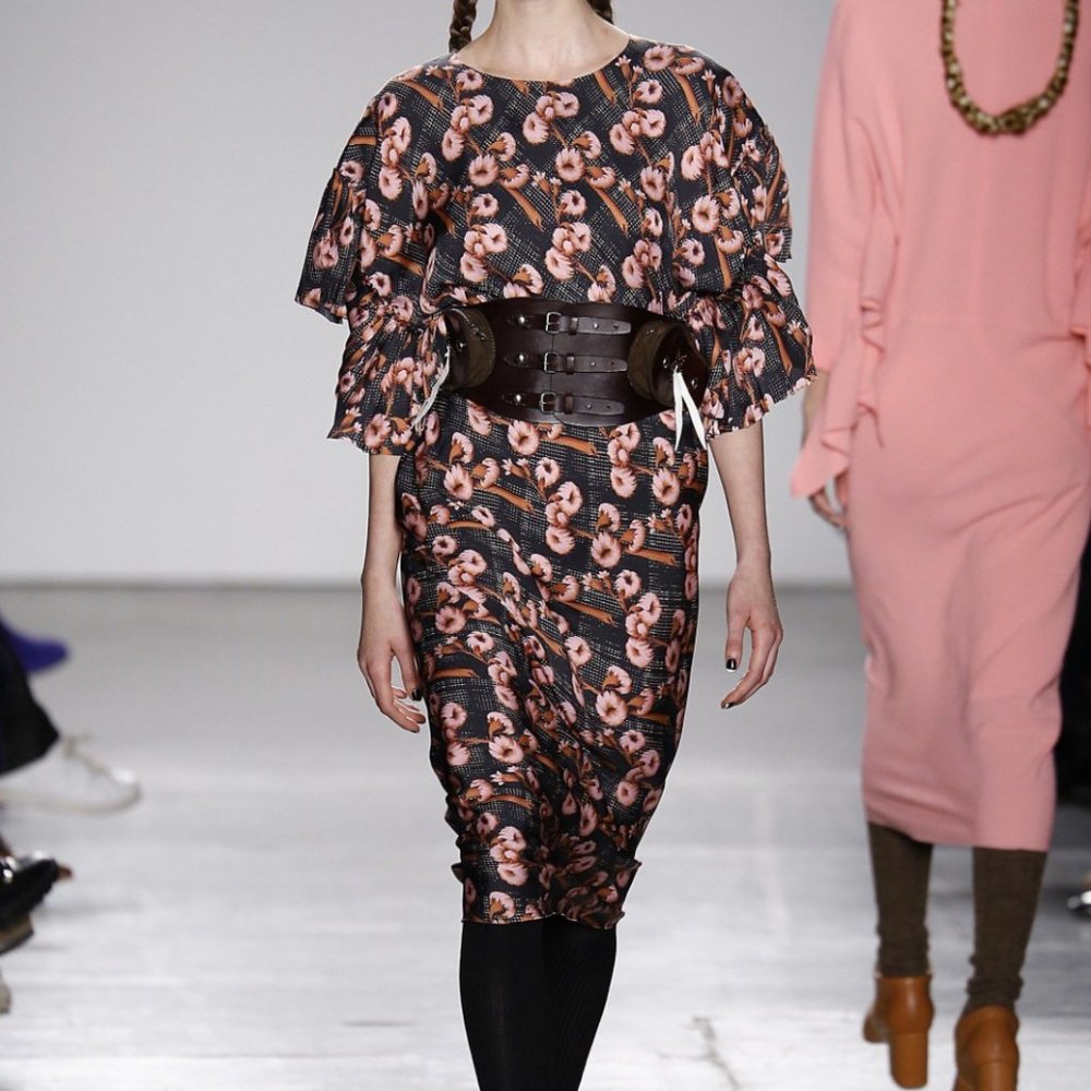 A Détacher Floral Silk Long Dress Size 4  (Fits 0-4, XS/S)